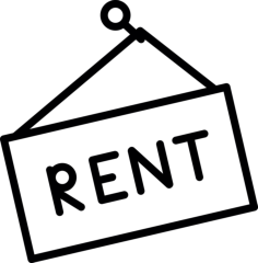 Rent Sign Sketch Style Svg Vector, Free Vectors File